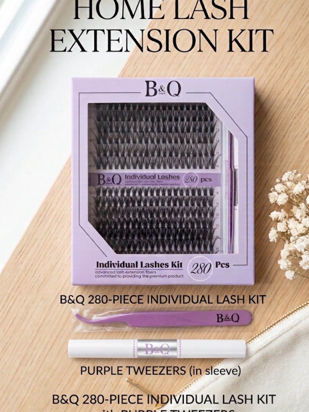 NWT B&Q Individual Lashes Kit 280 Pcs DIY Lash Extension Kit⁠
